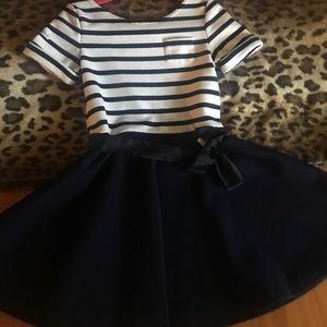 POLO DRESS NAVY BLUE & WHITE👗